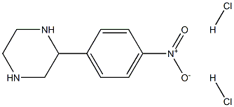 2-(4-Nitro-phenyl)-piperazine 2HCl,,结构式