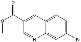 7-BROMO-QUINOLINE-3-CARBOXYLIC ACID METHYL ESTER,,结构式