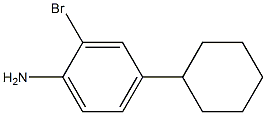 2-BROMO-4-CYCLOHEXYL-ANILINE 化学構造式