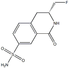 (R)-3-(FLUOROMETHYL)-1-OXO-1,2,3,4-TETRAHYDROISOQUINOLINE-7-SULFONAMIDE,,结构式