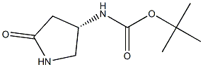(S)-4-(BOC-AMINO)-2-PYRROLIDINONE 化学構造式