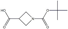 1-BOC-3-AZETIDINE-CARBOXYLIC ACID,,结构式