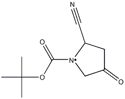 N-BOC-4-OXO-2-PYRROLIDINONITRILE Structure