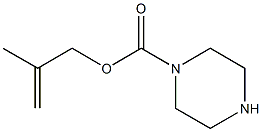 2-METHYLALLY 1-PIPERAZINECARBOXYLATE Structure