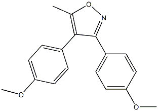 3,4-DI(P-METHOXYPHENYL)-5-METHYLISOXAZOL Structure