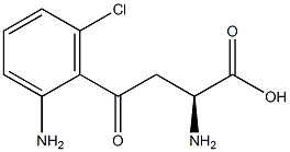 6-CHLOROKYNURENIC ACID 结构式