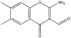 2-AMINO-6,7-DIMETHYL-3-FORMYLCHROMONE Structure
