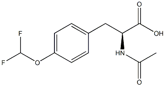 (S)-N-ACETYL-4-DIFLUOROMETHOXYPHENYLALANINE Struktur