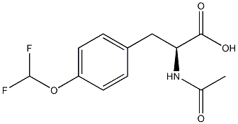 (S)-N-ACETYL-4-DIFLUOROMETHOXYPHENYLALANINE Structure