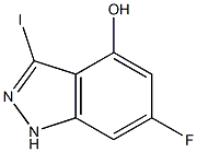 6-FLUORO-4-HYDROXY-3-IODOINDAZOLE Structure