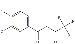 4-(3,4-DIMETHOXYPHENYL)-1,1,1-TRIFLUOROBUTANE-2,4-DIONE,,结构式