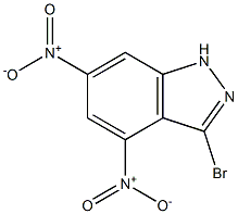 3-BROMO-4,6-DINITROINDAZOLE 结构式