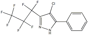 4-CHLORO-3-PERFLUOROPROPYL-5-PHENYLPYRAZOLE Structure