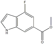 4-FLUORO-6-METHOXYCARBONYL INDOLE Structure