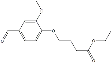 4-(3-(ETHOXYCARBONYL)PROPYLOXY)-3-METHOXYBENZALDEHYDE,,结构式