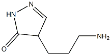 4-(3-AMINOPROPYL)PYRAZOLIN-5-ONE Structure