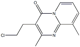 3-(2-CHLORO-ETHYL)-2,9-DIMETHYL-PYRIDO[1,2-A]PYRIMIDIN-4-ONE Structure