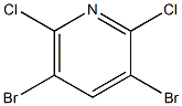 3,5-Dibromo-2,6-dichloropyridine 化学構造式