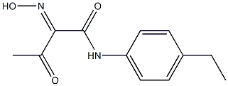 N-(4-ETHYL-PHENYL)-2-HYDROXYIMINO-3-OXO-BUTYRAMIDE Structure