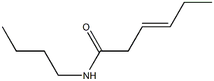 (3E)-N-Butylhex-3-Enamide Struktur