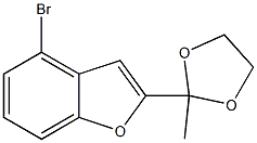 4-Bromo-2-(2-Methyl-1,3-Dioxolan-2-yl)-1-Benzofuran Struktur