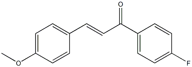 (E)-1-(4-fluorophenyl)-3-(4-methoxyphenyl)prop-2-en-1-one 化学構造式