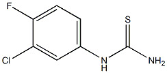 1-(3-chloro-4-fluorophenyl)thiourea,,结构式