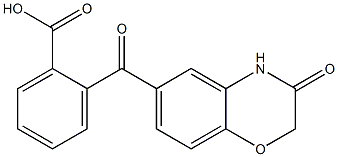 2-(3-Oxo-1,4-benzoxazin-6-oyl)benzoic acid Structure