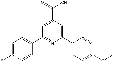 2-(4-fluorophenyl)-6-(4-methoxyphenyl)pyridine-4-carboxylic acid