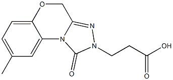 3-(2,4-Dihydro-8-methyl-1-oxo-1,2,4-triazolo(3,4-c)(1,4)-benzoxazin-2-yl)propionic acid