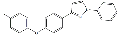 3-(4-(4-fluorophenoxy)phenyl)-1-phenyl-1H-pyrazole Structure