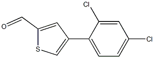 4-(2,4-dichlorophenyl)thiophene-2-carbaldehyde Structure