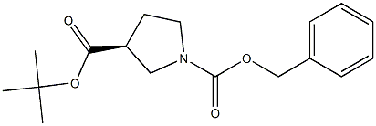 (S)-3-Boc-1-Cbz-pyrrolidine,,结构式