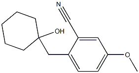 1-[2-CYANO-(4-METHOXYPHENYL)METHYL]CYCLOHEXANOL Struktur