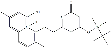 4-(TERT-BUTYL-DIMETHYL-SILANYLOXY)-6-[2-(8-HYDROXY-2,6-DIMETHYL-1,2,6,7,8A- HEXAHYDRO NAPHTHALEN-1-YL)-ETHYL]-TETRAHYDRO-PYRAN-2-ONE