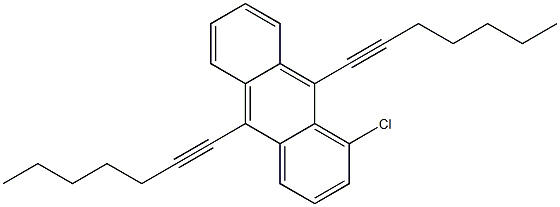1-CHLORO-9,10-DIHEPT-1-YNYLANTHRACENE,,结构式
