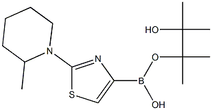 2-(2-METHYLPIPERIDIN-1-YL)THIAZOLE-4-BORONIC ACID PINACOL ESTER Structure