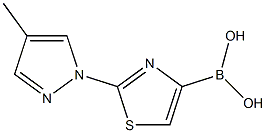 2-(4-METHYL-1H-PYRAZOL-1-YL)THIAZOLE-4-BORONIC ACID Struktur