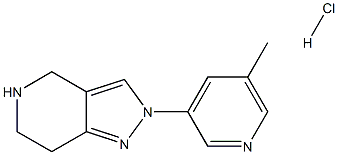 2-(5-METHYLPYRIDIN-3-YL)-4,5,6,7-TETRAHYDRO-2H-PYRAZOLO[4,3-C]PYRIDINE HYDROCHLORIDE,,结构式