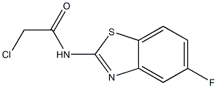 2-CHLORO-N-(5-FLUORO-1,3-BENZOTHIAZOL-2-YL)ACETAMIDE,,结构式
