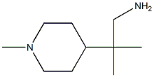 2-METHYL-2-(1-METHYLPIPERIDIN-4-YL)PROPAN-1-AMINE,,结构式