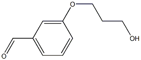 3-(3-HYDROXYPROPOXY)BENZALDEHYDE 化学構造式