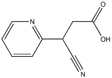 3-CYANO-3-PYRIDIN-2-YLPROPANOIC ACID 结构式