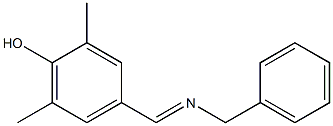 4-[(E)-(BENZYLIMINO)METHYL]-2,6-DIMETHYLPHENOL 结构式