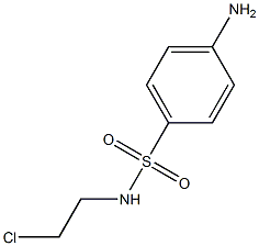 4-AMINO-N-(2-CHLOROETHYL)BENZENESULFONAMIDE 结构式