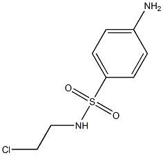 4-AMINO-N-(2-CHLOROETHYL)BENZENESULFONAMIDE,,结构式