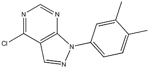 4-CHLORO-1-(3,4-DIMETHYLPHENYL)-1H-PYRAZOLO[3,4-D]PYRIMIDINE Structure