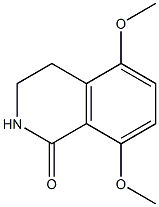 5,8-DIMETHOXY-3,4-DIHYDROISOQUINOLIN-1(2H)-ONE 化学構造式