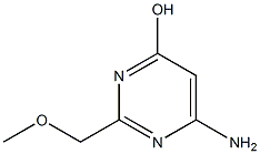 6-AMINO-2-(METHOXYMETHYL)PYRIMIDIN-4-OL 化学構造式