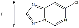 7-CHLORO-2-(TRIFLUOROMETHYL)[1,2,4]TRIAZOLO[1,5-C]PYRIMIDINE,,结构式